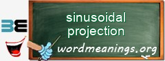 WordMeaning blackboard for sinusoidal projection